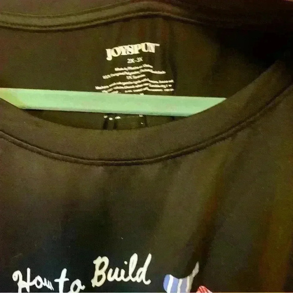 Joyspun Black "How to Build A Snowman" Sleep Tee with Pockets Size 2XL - Picture 3 of 3